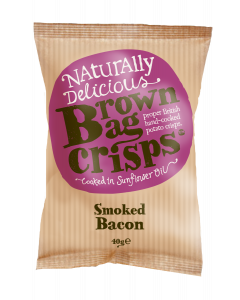 Brown Bag Crisps Smoked Bacon 20 x 40g