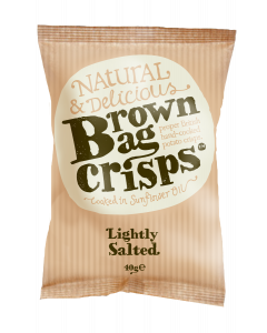 Brown Bag Crisps Lightly Salted 20 x 40g