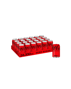 Coke Zero Cans 330ml x 24