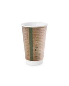 Cups 16oz - 89-Series Double Wall Brown Kraft Cup (20)