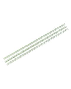 Standard Green Stripe Clear 5mm PLA Straw 8.25inch (400)