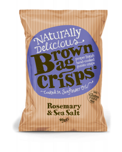 Brown Bag Crisps Rosemary & Sea Salt 20 x 40g