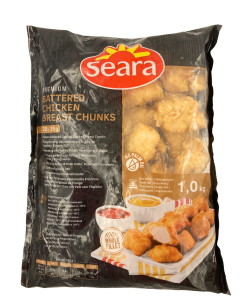 SEARA Chicken Chunks (Battered Chunks) FROZEN 1kg